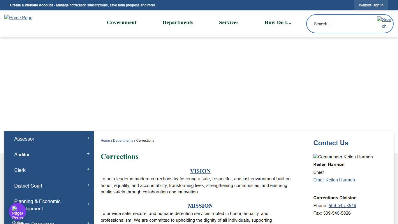 Corrections | Franklin County, WA